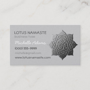 Carte De Rendez-vous Lotus Namaste OM (Aum)