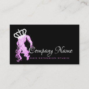 Carte De Rendez-vous Lux scintillant de couronne rose lumineuse de