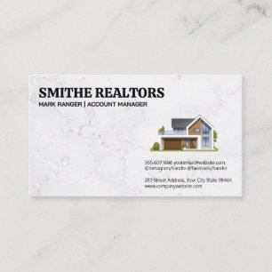 Carte De Rendez-vous Maison moderne   Agent immobilier   Propriétés