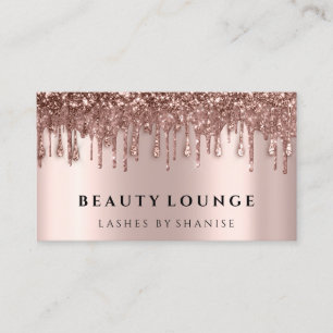 Carte De Rendez-vous Maquillage Artiste Eyelash Rose  gouttes cheveux c