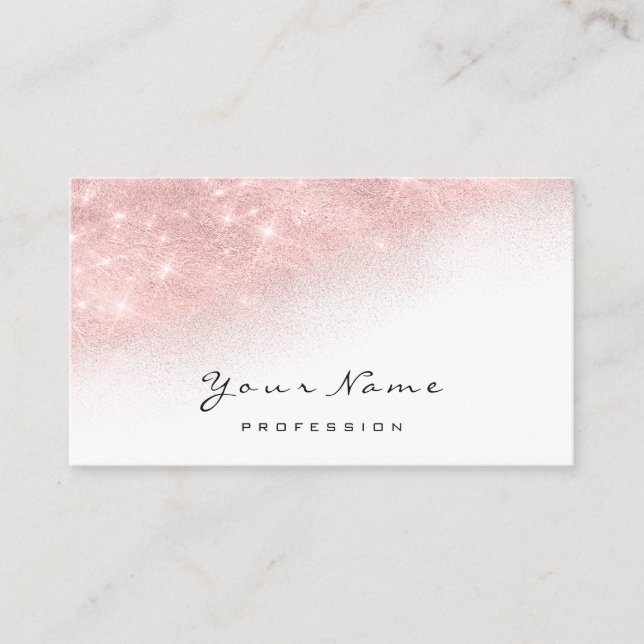 Carte De Rendez-vous Maquillage Artiste Lash Parties scintillant rose b (Devant)