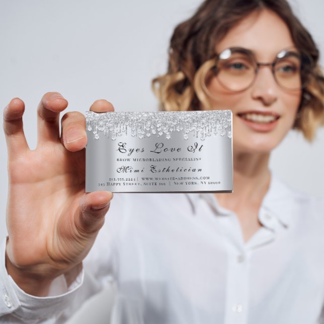 Carte De Rendez-vous Maquillage Artiste Lash Silver Drivers Planificate (Créateur téléchargé)