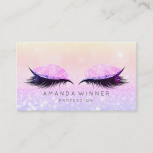 Carte De Rendez-vous Maquillage rose pourpre de parties scintillantes