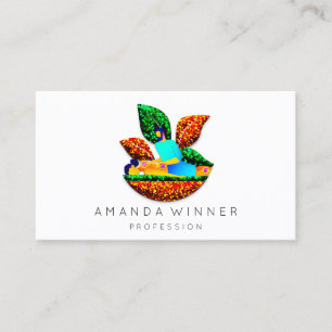 Carte De Rendez-vous Massage Spa Wellness Parties scintillant Logo Lotu