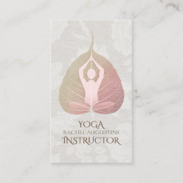 Carte De Rendez-vous Méditation YOGA Instructeur Nomination Bodhi Leaf