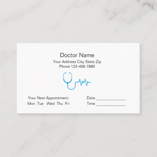 Carte De Rendez-vous Meilleur Docteur jamais apprécié le plus grand Doc (Devant)