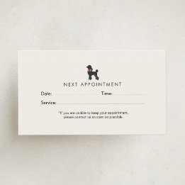 Carte De Rendez-vous Modern Neutral Dog Groomer Appointment | Editable 