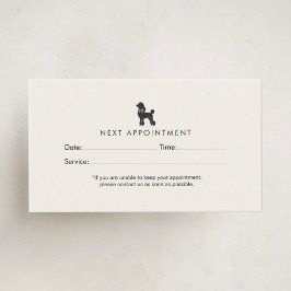 Carte De Rendez-vous Modern Neutral Dog Groomer Appointment | Editable 