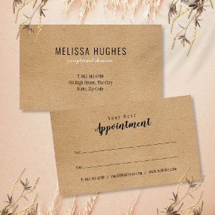 Carte De Rendez-vous Modern Professional Appointment Reminder Card