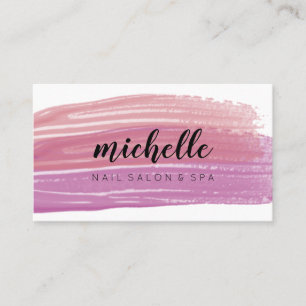 Carte De Rendez-vous Nail polonais Brush Nail Salon Manucure