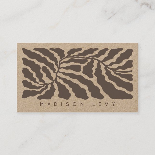 Carte De Rendez-vous Nature Branch Minimalist Appointment Cards (Devant)