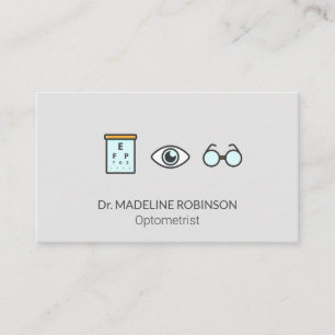 Carte De Rendez-vous Optométriste   Docteur Médicale   Examen oculaire