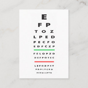 Carte De Rendez-vous Optométriste   Docteur Médicale   Examen oculaire