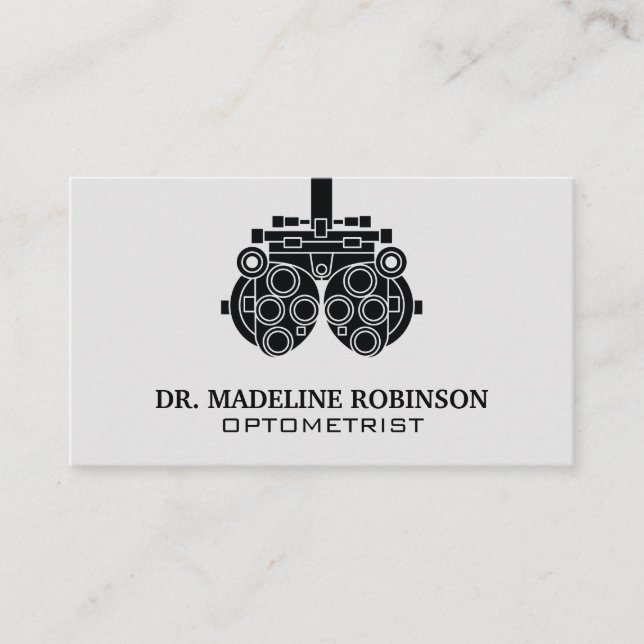 Carte De Rendez-vous Optométriste | Docteur Médicale | Technologie (Devant)