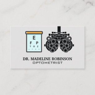 Carte De Rendez-vous Optométriste   Équipement   Tableau des yeux