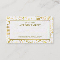 Carte de rendez-vous Oriental Gold Boho