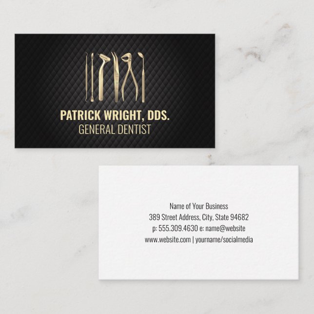 Carte De Rendez-vous Outils de nettoyage dentaire (Devant / Derrière)