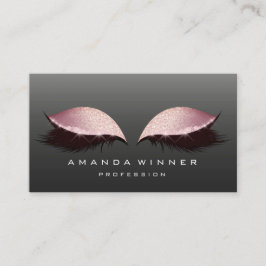 Carte De Rendez-vous Parties scintillant de maquillage d'extension rose
