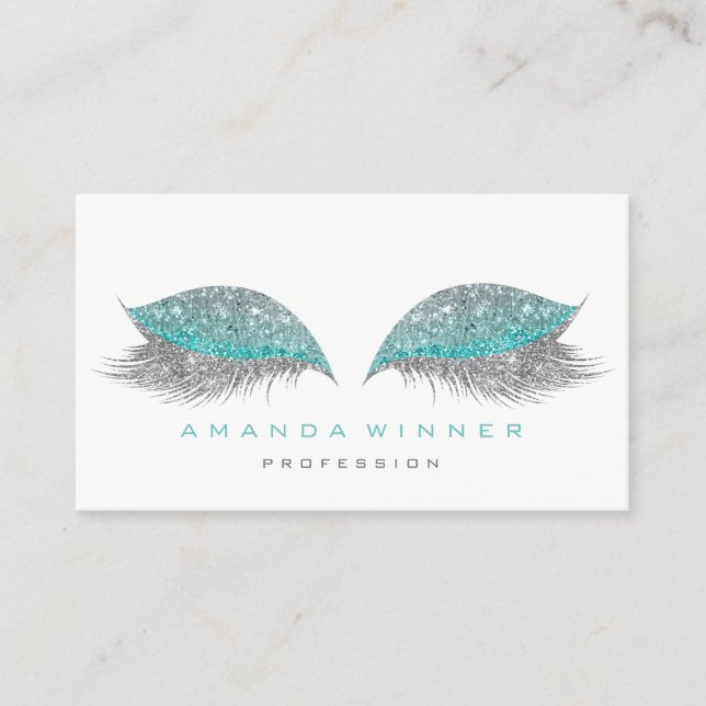 Carte De Rendez-vous Parties scintillant de maquillage d'extension Tiff (Devant)