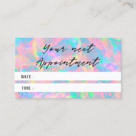carte de rendez-vous pastel opal