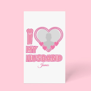 Carte De Rendez-vous Personnalisé J'aime mon mari – Ajouter une photo e