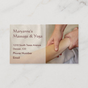 Carte De Rendez-vous Photo Massage de bras