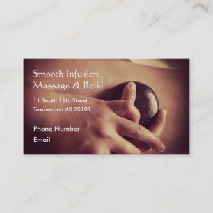 Carte De Rendez-vous Photo Massage en pierre chaude