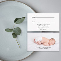 Carte de rendez-vous photo pour pédiatre