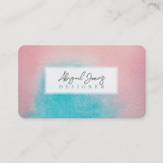 Carte De Rendez-vous Pink Sky Artist Aquarelle Ciel magnifique profil