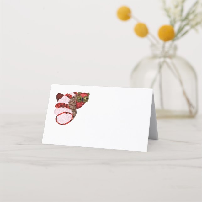 Carte de rendez-vous pliée horizontale Owl (Devant)