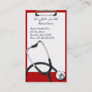 Carte De Rendez-vous Porte - bloc Médicale avec Stethoscope - Rendez-vo