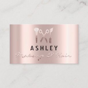 Carte de rendez-vous pour artiste de maquillage de
