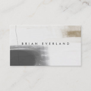Carte De Rendez-vous Profil d'artiste minimaliste de l'art Abstrait Con