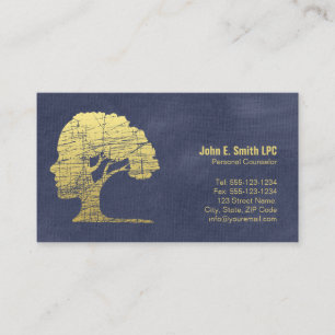 Carte De Rendez-vous Psychologue Bleu Nomination d'un conseiller person