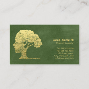 Carte De Rendez-vous Psychologue Vert Nomination d'un conseiller person