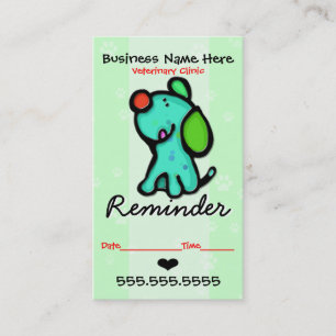Carte De Rendez-vous Rappel de Veterinary.Grooming.Clinic.Appointment