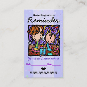 Carte De Rendez-vous Rappel des cheveux