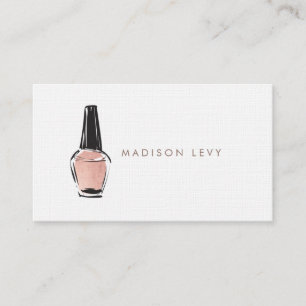Carte De Rendez-vous Rose Bronze ongle polonais artiste Beauticier Salo