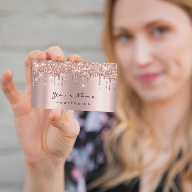 Carte de rendez-vous Rose du longeron des yeux de  (Makeup Eyes Lashes Spar Rose Drip Appointment Card)