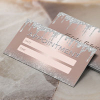 Rose Gold Silver Parties scintillant Drips Salon R