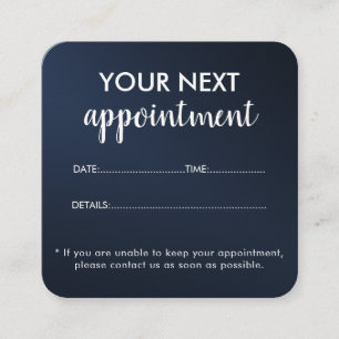 Carte De Rendez-vous Salon de beauté blanc élégant et moderne