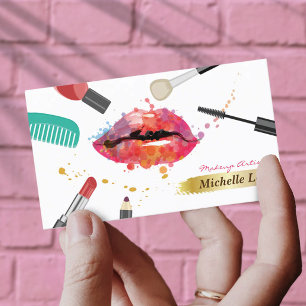 Carte De Rendez-vous Salon de beauté Lashes Maquillage Artiste Rendez-