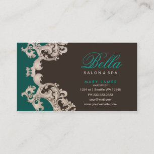 carte de rendez-vous salon et carte de visite spa