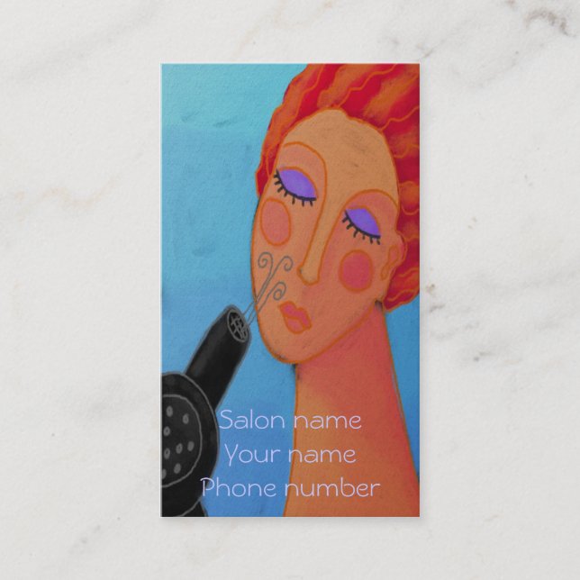 Carte De Rendez-vous Sèche-souffle (Devant)