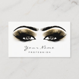 Carte De Rendez-vous Sepia Gold Parties scintillant maquillage Artiste 