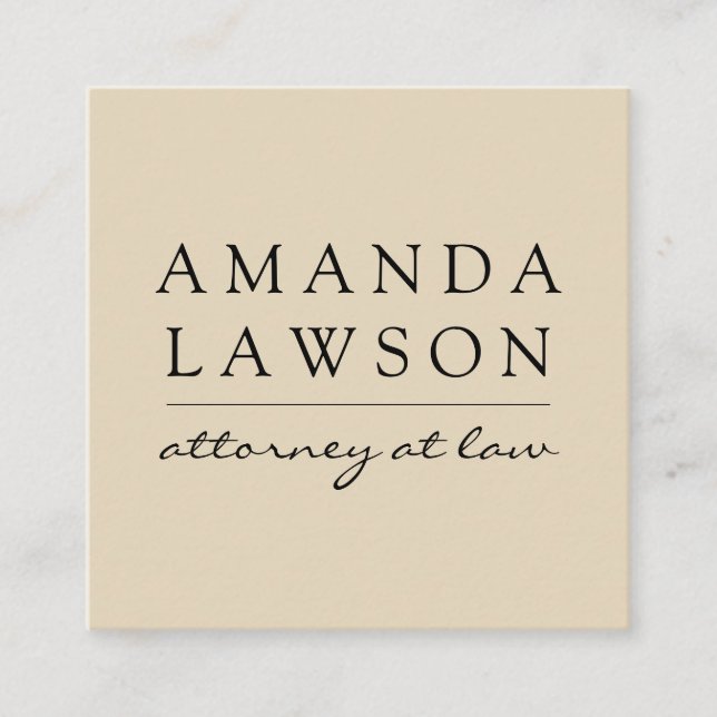 Carte De Rendez-vous Sleek Tan Grey (nomination) (Devant)