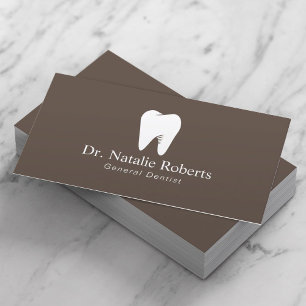 Carte De Rendez-vous Soins dentaires Logo dentaire Brown dentaire