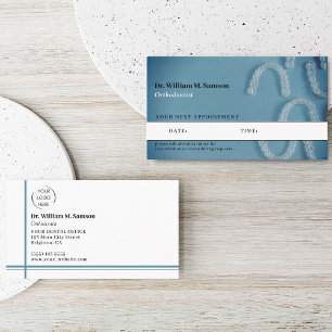 Carte De Rendez-vous Soins dentaires Orthodontiste moderne invisible go