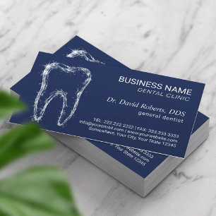 Carte De Rendez-vous Soins dentaires professionnels pour dentiste Marin