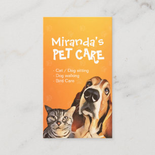 Carte De Rendez-vous Soins pour animaux domestiques Bain assis et Groom